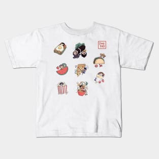 Cute Food sticker Pack 1 - Large Sticker Kids T-Shirt